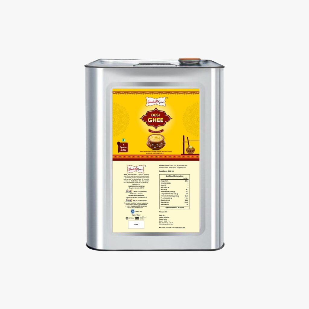 desi ghee jar 15 KG